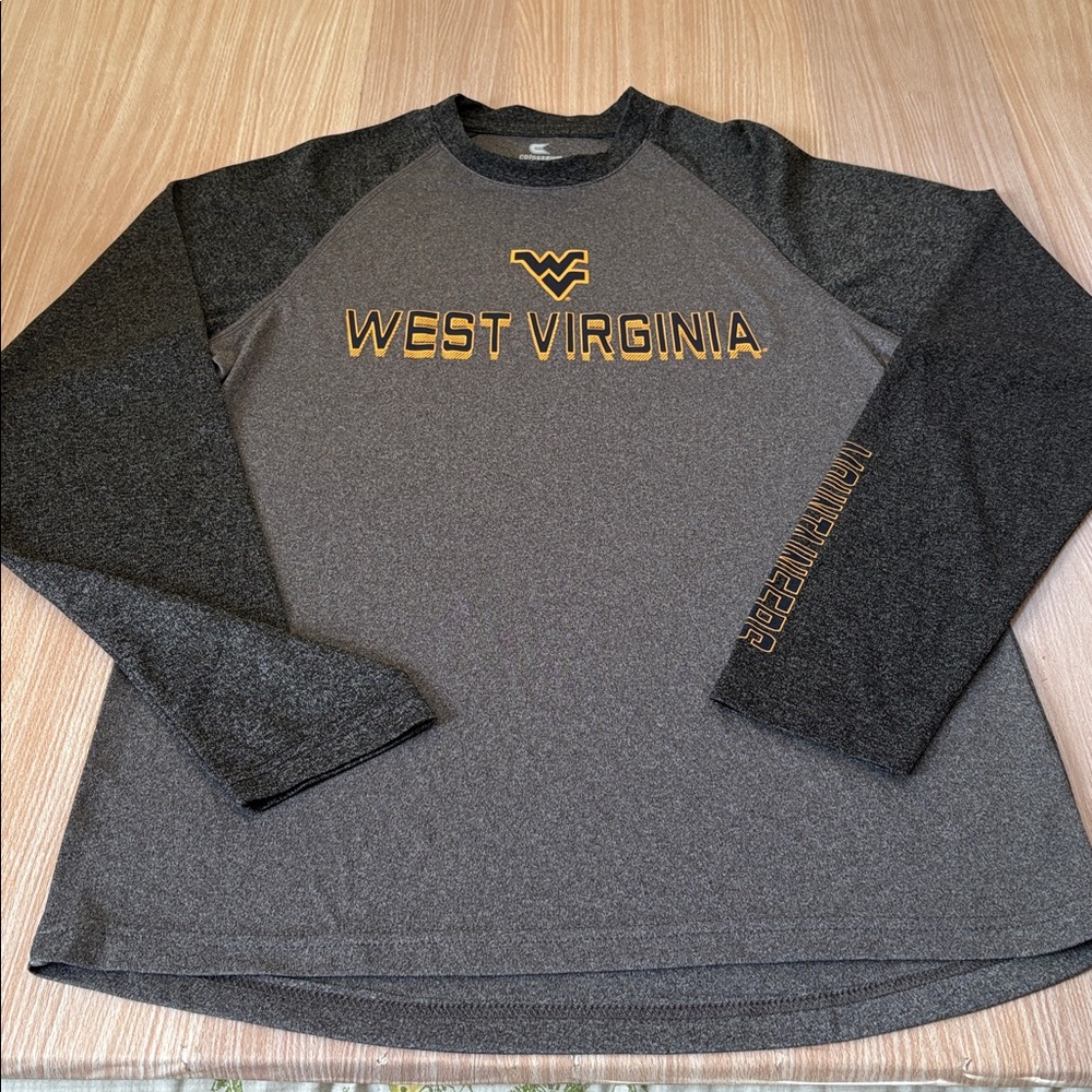 Colosseum West Virginia Mountaineers long sleeve shirt gray gold